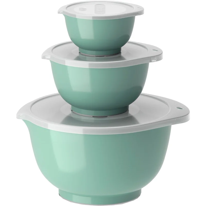 Rosti NEW Margrethe sæt med skåle 0,25 + 0,75 + 3 liter, nordic green | KitchenOne