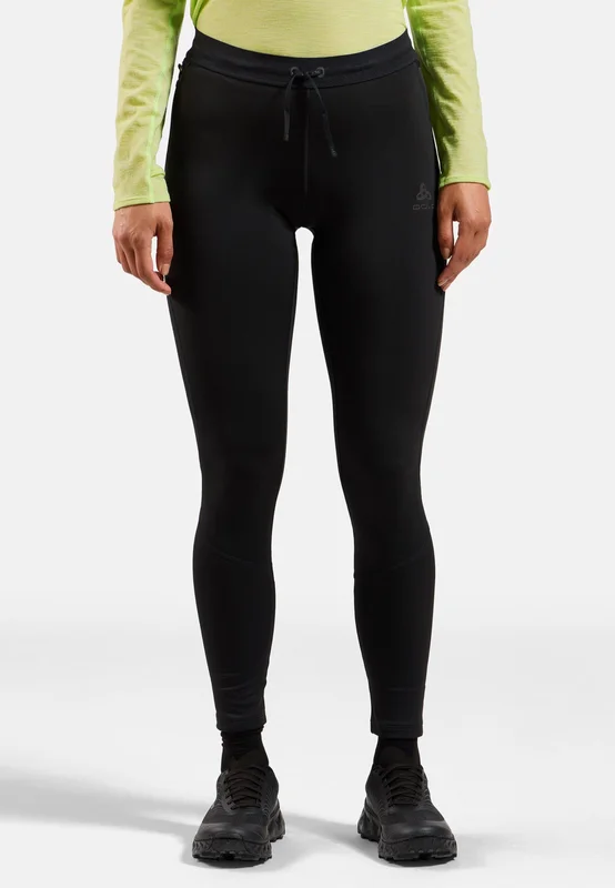 Odlo Women's X-Alp Winter Running Tights, XS, black