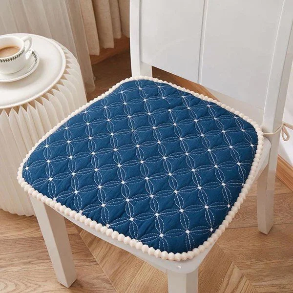 Stolsdynor för inomhusbruk, 45x45 stolsdyna med avtagbart överdrag, set med 2 dynor för utemöbler, stolsdynor mörkblå
