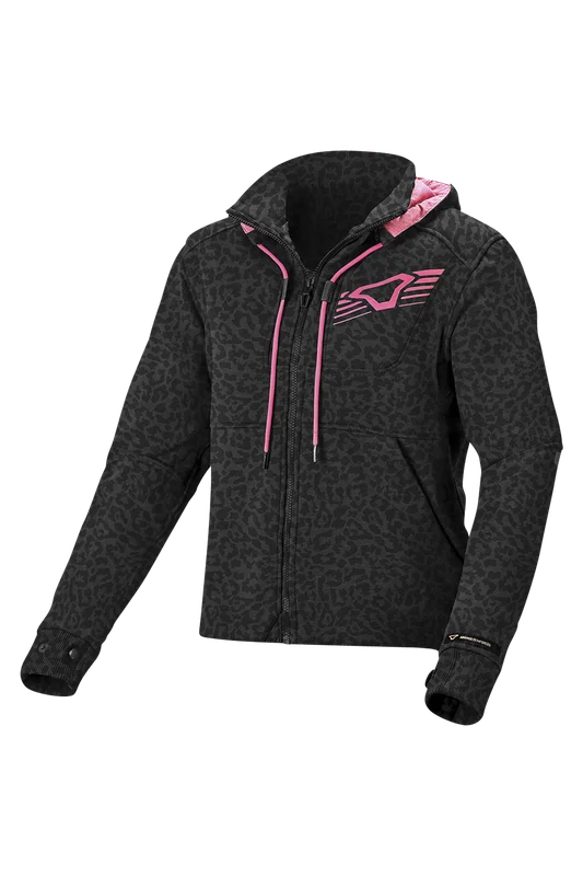 Chaqueta con capucha de Moto Macna District Mujer Negro M