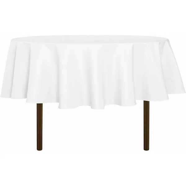 Rund Duk - 152 cm - Vannavstøtende Sølesikker Vaskbar Polyester Duk Dekorativ Stoffduk til Spisebord, Buffé Selskaper