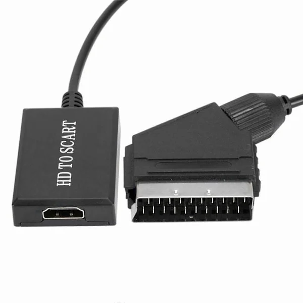 HDMI til SCART-kabel HDMI til SCART-adapter HDMI til SCART-konverter Videoadapter