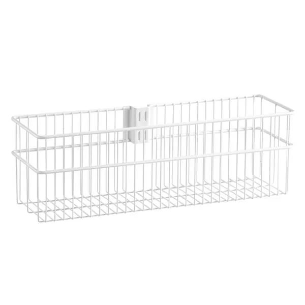 Elfa 333010 Trådkurv hvid 435x135x140 mm, Garderobeindretning