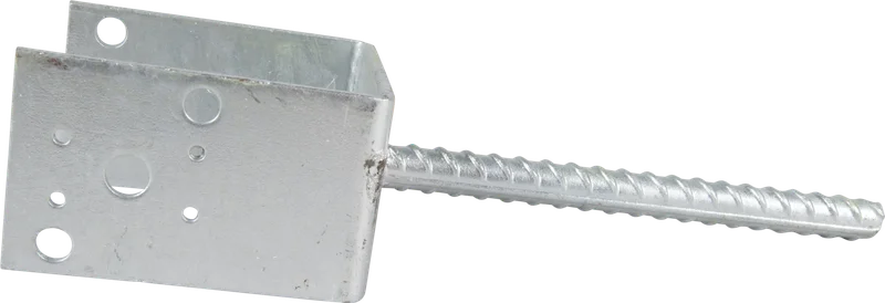 ESSVE 951625 Stolpesko 4 mm, type U, galvaniseret 96 x 70 x 114,5/200 mm, Beslag