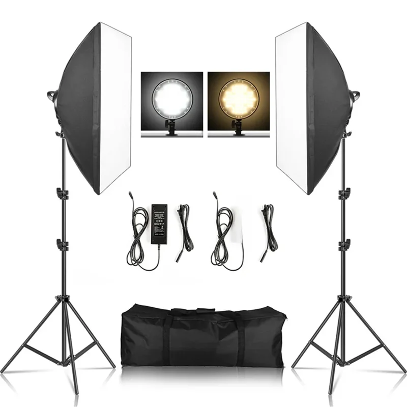 AliExpress - Softbox Light Kit de photographie, 2m Tripiod, Soft Box Disc Light, LED, 45W, Photo Studio Stand, Lighting, Shooting Lamp, Video