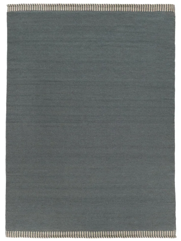 Visby 250X350 Grand Bleu Tapis De Laine