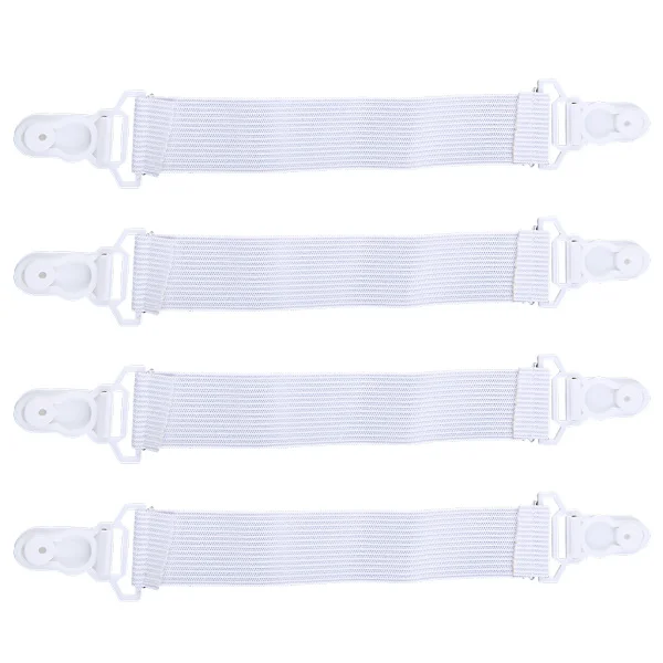4st Lakan Elastiskt Gripper Clip Strap Fästelement Madrass Cover Hållare Grips