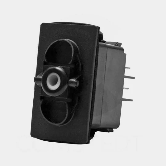 Switch without actuator Carling Technologies, 1-pole, On-Off-On, 12 V DC, 20 A, black