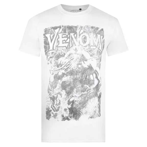 Venom Mens Web T-Shirt L Vit/Svart