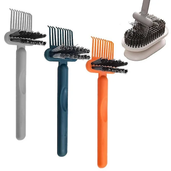 3 Pcs Hair Brush Cleaning Tool, Hair Brush Remover Rake, 2-in-1 Comb Cleaner Hair Brush Cleaning Rake