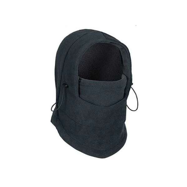Balaclava Skidmask Svart Fleece Svart