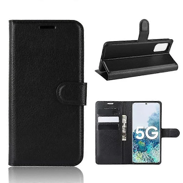 Magnetiskt Läder Litchi Skinnfodral Kompatibelt med Samsung Galaxy S20 FE 4G FE 5G S20 Lite S20 FE 2022 -WELLNGS
