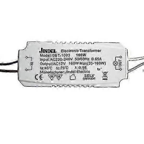 120W AC 230V til 12V Halogen Transformator Strømforsyning Omformer for Jindel Get-1003