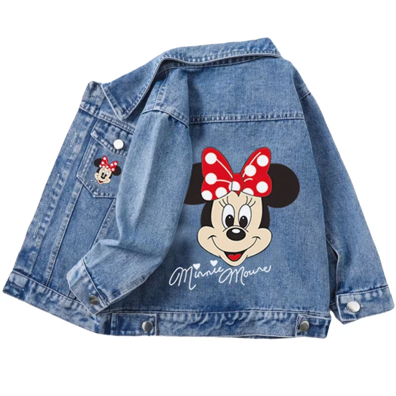 AliExpress - 2026 Frühling Herbst Kinder-Jeansjacke Baby Jungen Mädchen Mickey Mouse Minnie Cartoon Langarm-Jeans-Oberbekleidung Kinderkleidung