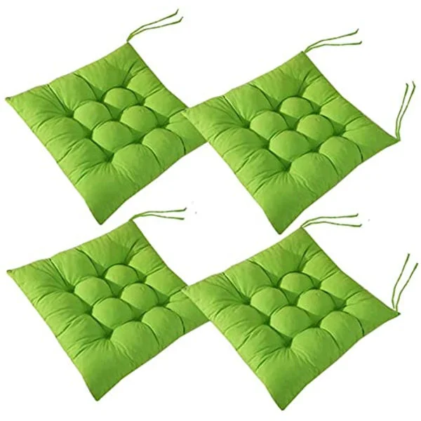 4 stk myke stolpute, stolpute med bånd, stolpute spisestue for hage uteplass kjøkken spisestue (40x40cm)E