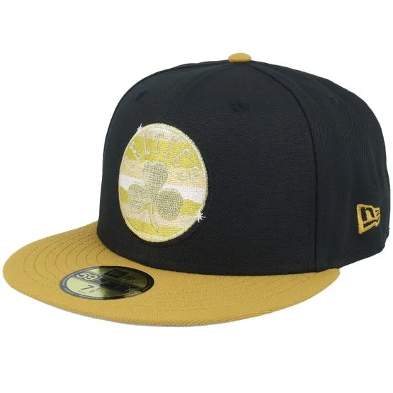 New Era - NBA Sort fitted Kasket - Boston Celtics 59FIFTY Day Black/Gold Yellow Fitted @ Hatstore