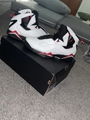 Jordan True Flight White/ Varsity Red/ Black