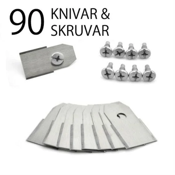 90 st Knivblad / Knivar till Husqvarna Automower, Gardena silver