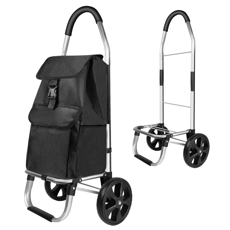 AliExpress - DayPlus faltbarer Einkaufswagen, Einkaufswagen mit abnehmbarer Einkaufstasche, Kotflügel-Treppensteiger-Einkaufswagen, 40 l