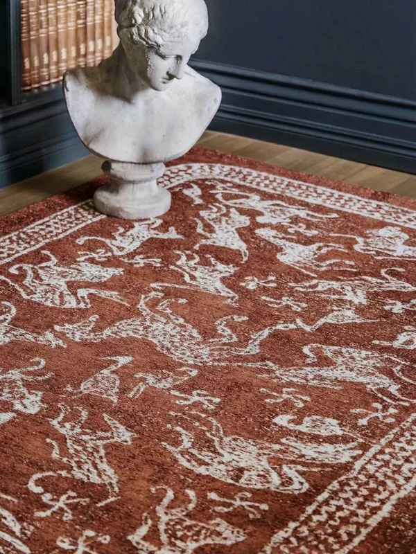 Nubian Rojo Burdeos Oeko-Tex Alfombra