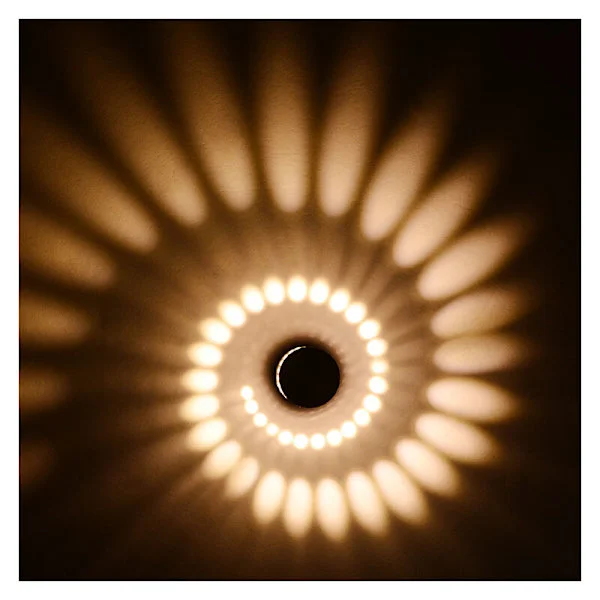 LED-vegglampe innendørs moderne effekt 3W varmhvit barnerom korridor hotell restaurant kjøkken spisesal aluminium dekorativ vegglampe 1 stk