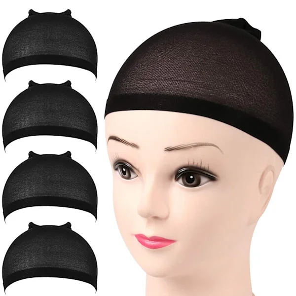 Parykknett, 8 Stykker Elastisk Nylon Strømpe Parykknett Ultratynn, Unisex Parykknett, Holder Parykker På Plass, Pustende Parykknett...