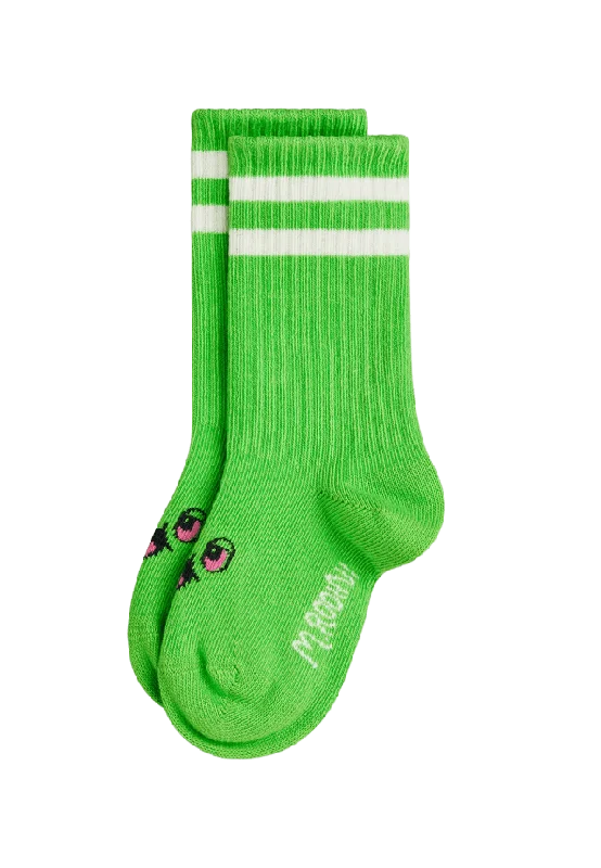 Mini Rodini Alien 1-Pack Baby Strumpor Unisex Grön 13/15