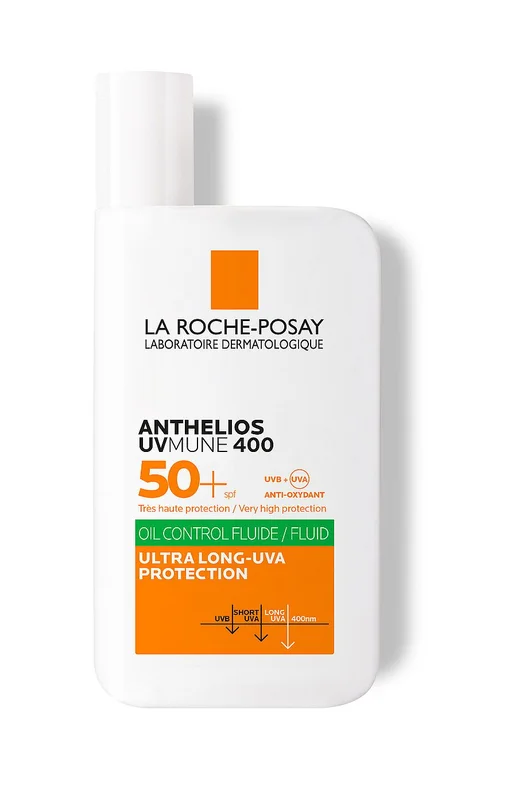 La Roche-Posay Anthelios Uvmune 400 Oil Control Fluide SPF50+ 50 ml, Hudpleje, Solcreme, Solcreme Til Ansigtet