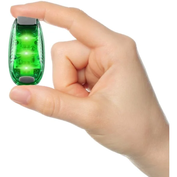 LED Sikkerhetslys (2-pakning) - Klips på Strobe/Løpelys for Løpere, Hund, Sykkel, Gåing, Båt, Kajakk, Barnevogn og mer
