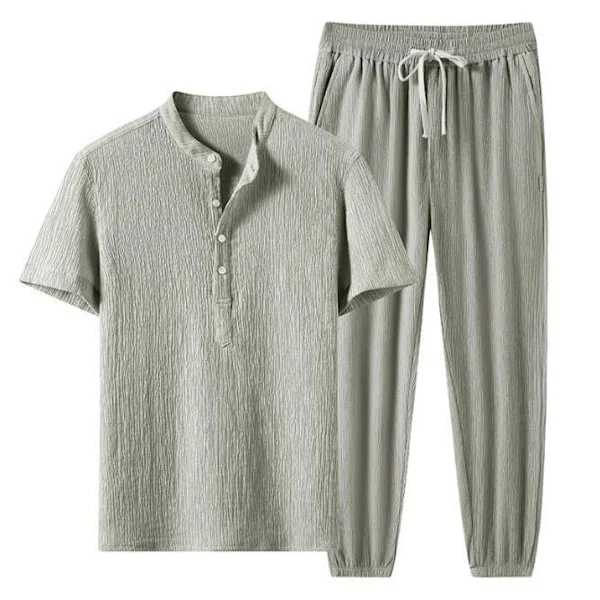 Herr 2 st kortärmad skjorta Casual Suit