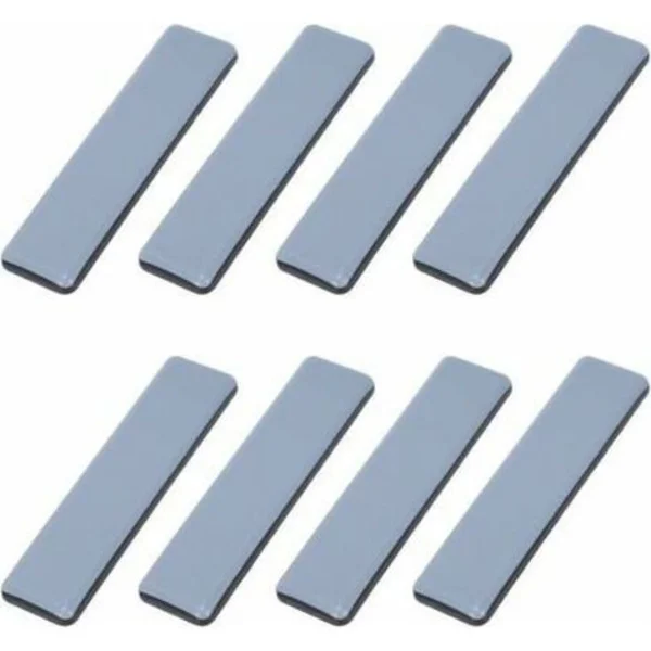Möbelglidare för tunga möbler – 8 stycken 25mm x 100mm – Miljövänligt harts – Antivibration för parkett- och klinkergolv – 25mm x 100mm