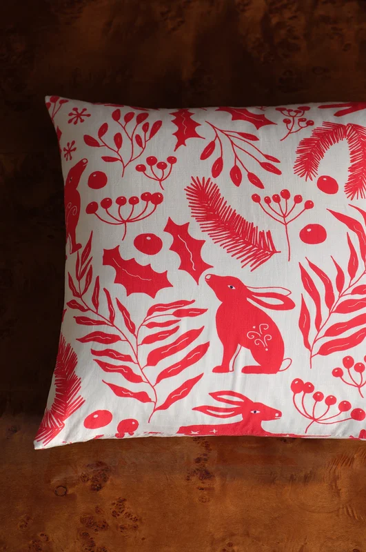 Jotex - Kussenhoes 50x50 Cm Antiek/rood Antiek/rood - WONDERWORLD - Koop Sierkussens & hoezen bij Jotex
