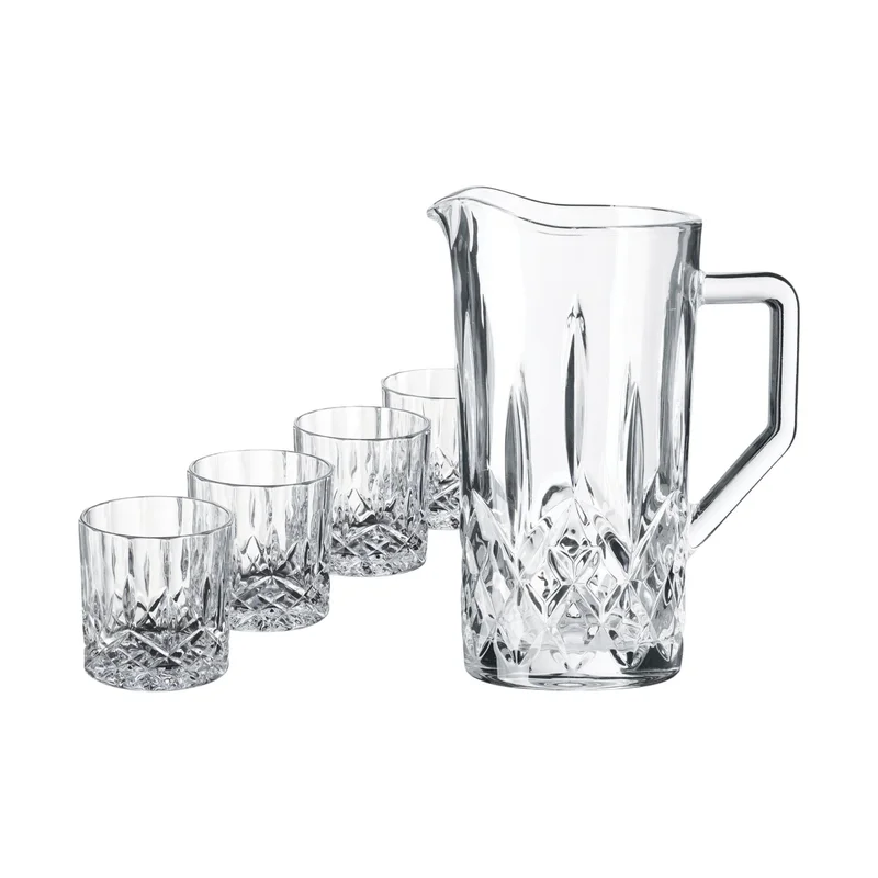 Aida Harvey whiskysett, 4 glass + kanne' - 'Klar