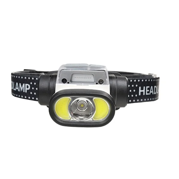 LED Pannlampa, Uppladdningsbar Pannlampa för Löpning, 5 Ljuslägen, Sup