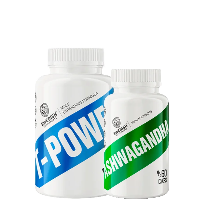 Ashwagandha 60 Kapslar + T-Power Testo DAA 200 Kapslar
