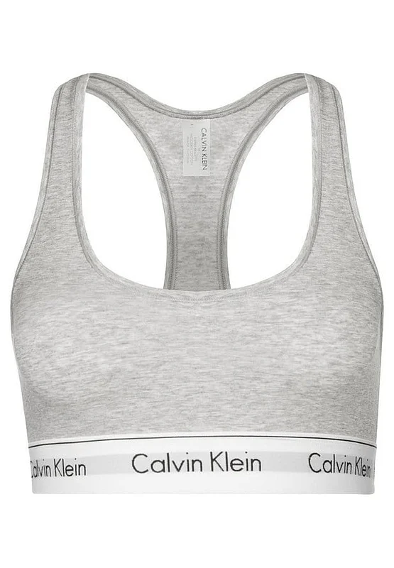Calvin Klein Undertøj Modern Cotton Bralette Grå L, Tøj & Bolig, Bh'er, Bh'er Uden Bøjle