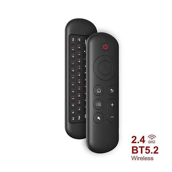 2,4 GHz & Bluetooth trådlöst tangentbord fjärrkontroll luftmus gyroskop röststyrning för Android TV-box Smart TV Dator Bärbar dator