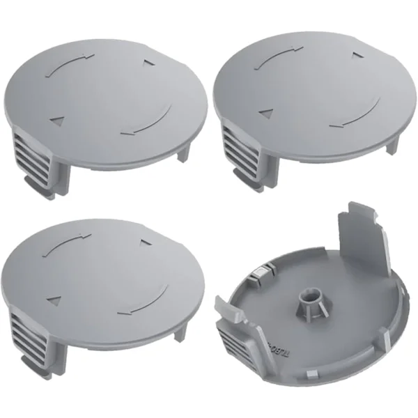 [RM] 4 stk. Spoledeksel for Bosch Universal GrassCut 18, 18v-26, 18-230 Gressklipper, 1600A01R5J Erstatningsspoledeksler