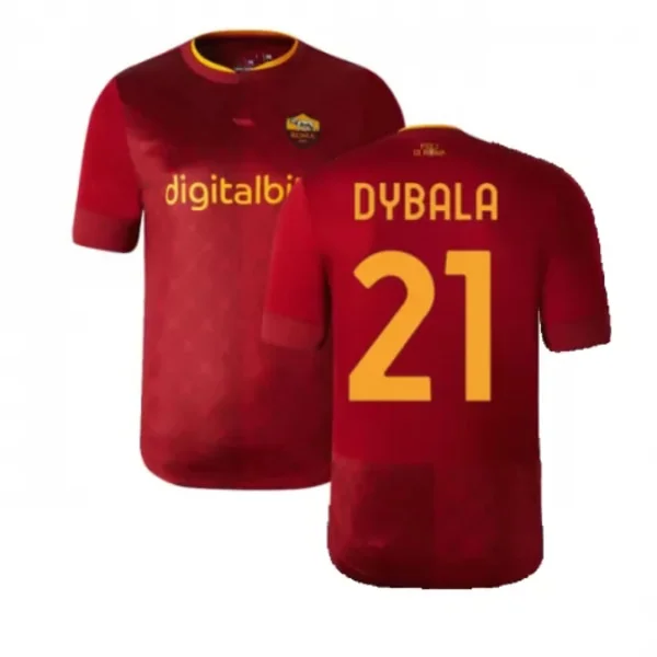 22-23 Roma tröja Dybala nr 21 hemma Serie A fotbollströja{hw}