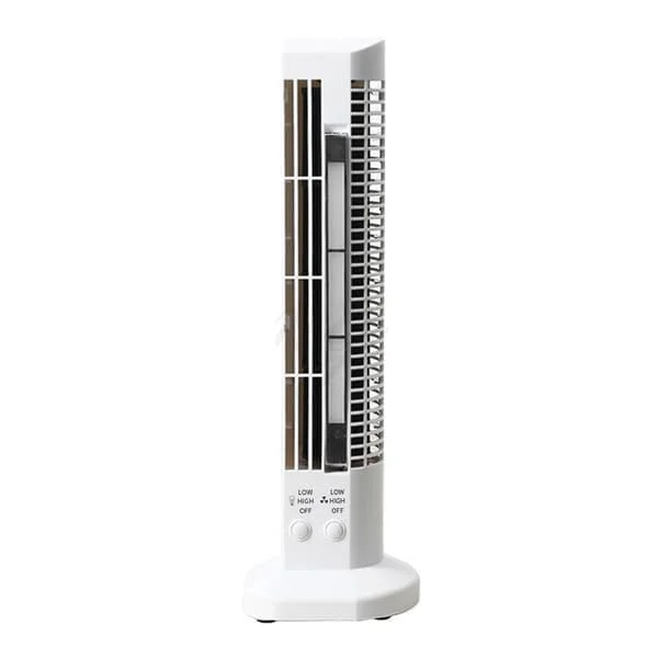 2 in 1 Tower Fan with Light Bar Adjustable Gears Quieter Air Cooler for Home Bedroom Use