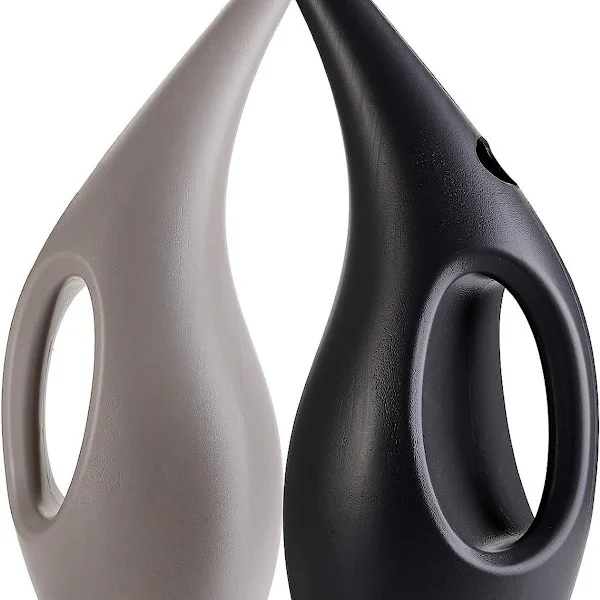 Pakke med 2 0,4 gallons plastkanner, elegant hellekanne, liten hellekanne KLB