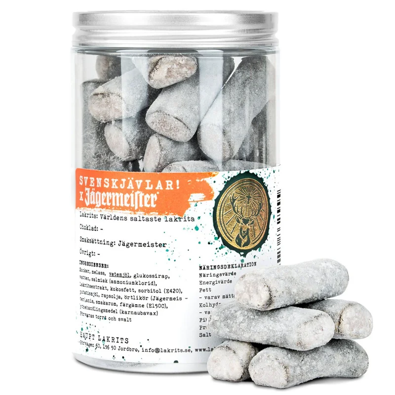 Haupt lakrits Svenskjävlar! X Jägermeister | Matlagning > Skafferiet > Lakrits | Bagaren och Kocken