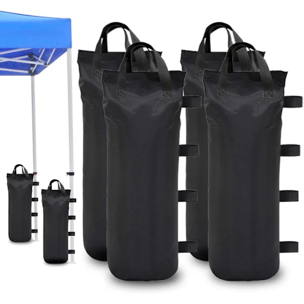 Sandsäckar för Fällbara Tält och Uteplatser, Svart, 4 Delar/Set, Sandsäck (Svart Sandsäck)