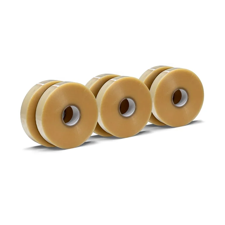 Tejp till tejpmaskin, 50 mm, längd: 990 meter, transparent, 6-pack