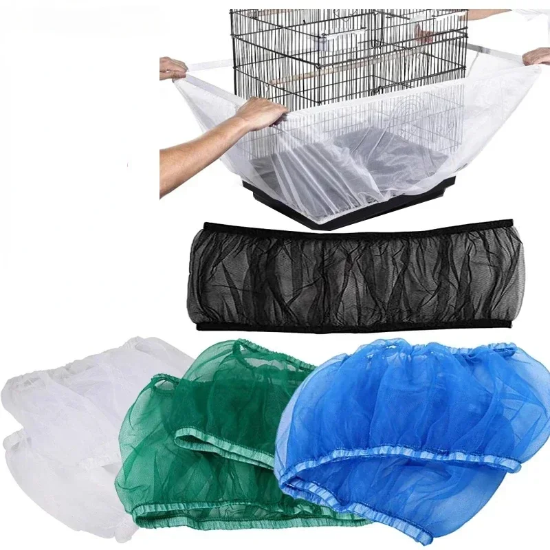 AliExpress - Mesh Bird Cage Cover Shell Rock Net Easy Cleaning Catcher Guard Bird Cage Stretchy Mesh Parrot Bird Cage Net Jaula Para Pajaros
