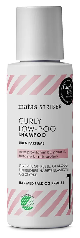 5 for 70,-, Matas Striber Curly Low-Poo Shampoo Uden Parfume 75 ml, Hår, Shampoo & Hårpleje, Shampoo