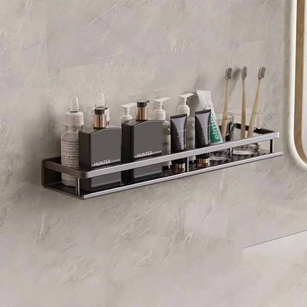 50 cm Shower Shelf No Drilling, Stainless Steel Corner Shelf, Bathroom Shelf, for Kitchen and Bathroom, Storage Shelf