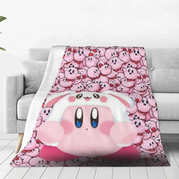 Kirby Kast Teppe Sofa Seng Myk Lett Varm Koselig Flanell Fleece Seng Teppe For Barn Voksne Gave Flere S-SYS1065