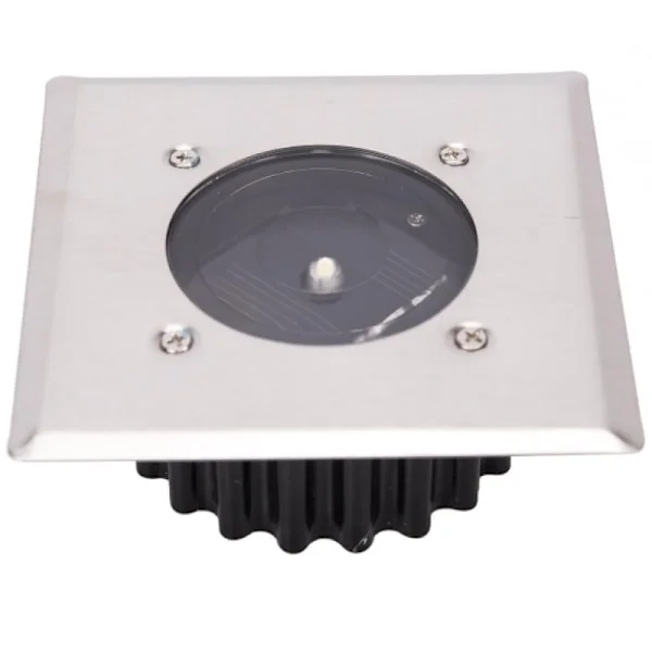 LED Solcellslampa för Marken 1-pack, Utomhusbelysning, Gatubelysning, Nedgrävd Lampa, Vattentät IP65 (Kallvitt)