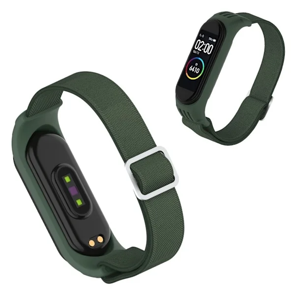Xiaomi Mi Smart Band 6 / 5 nylon watch band - Army Green